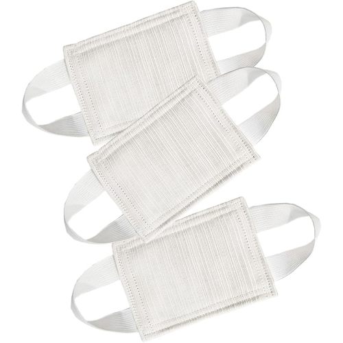 Baby Proof Door Silencer & Cloth Latch Cover - Quiet Soft Close Anti-Slam Pads Prevent Slamming Noise & Accidental Locking, Safety for Nursery & Toddler (3 Pack, Beige, 4.1x3.1 Inches)