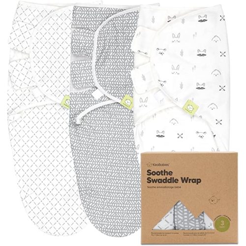 3-Pack Organic Baby Swaddle Sleep Sacks - Newborn Swaddle Sack - Ergonomic Baby Swaddles 0-3 Months - Baby Sleep Sack - Baby Swaddle Blanket Wrap - Baby Swaddle Sack - Baby Swaddle Wrap (Nordic)