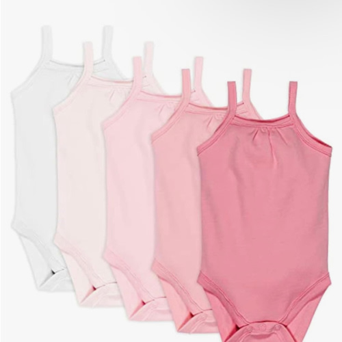 HonestBaby Multipack Sleeveless and Cami Bodysuits One-Piece 100% Organic Cotton for Infant Baby Boys, Girls, Unisex