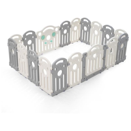 Playpals Large Baby Playpen Kids Safety Gate Toddler Fence 18/22/24 Panels - Size 18 Panels