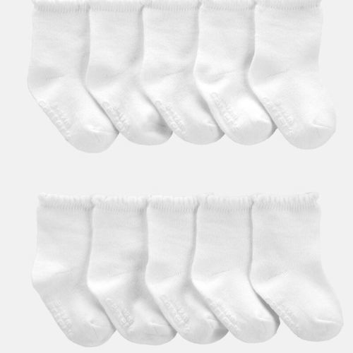Baby Girl 10-Pack Scallop Crew Socks | Carter’s Oshkosh Canada