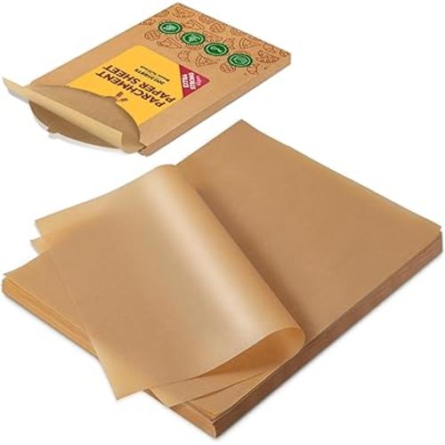 Katbite 200Pcs 9x13 inch Heavy Duty Unbleached Parchment Paper, Parchment Paper Sheets for Baking Cookies, Cooking, Frying, Air Fryer, Grilling Rack, Oven(9x13 Inch)