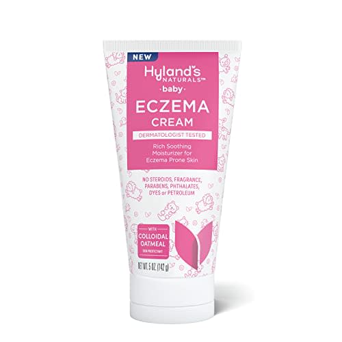 Hyland's Baby Eczema Cream, Rich Soothing Moisturizer for Eczema Prone Skin, With Colloidal Oatmeal, 5 ounce