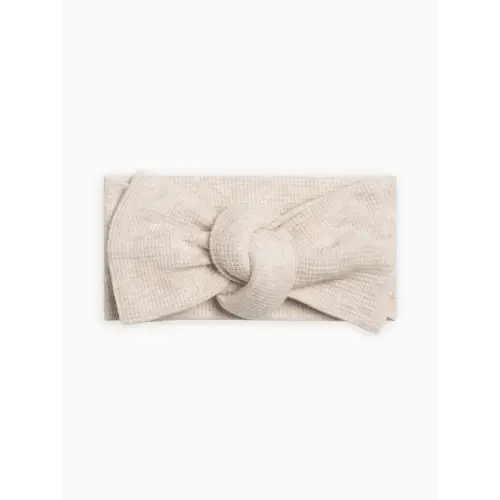 Waffle Bow Wrap - Heather Oat