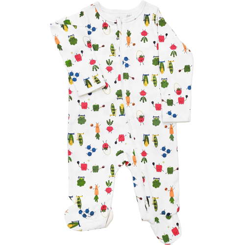 Wonder Nation Baby Gender Neutral Zip Front Footed Sleep N Play Pajamas, Sizes Preemie-6/9 Months