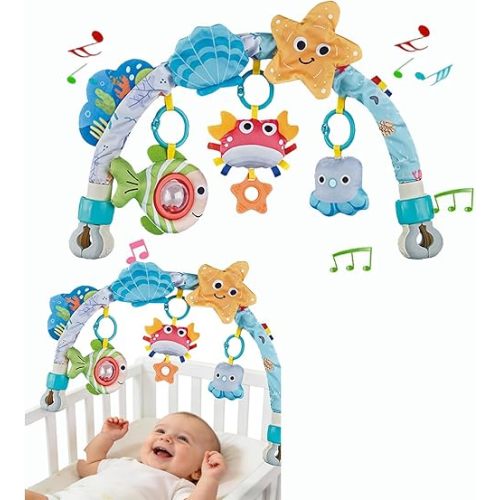 Pau1Hami1ton Baby Stroller Arch Toys, Car Seat Toys,Baby Gifts.S-19(Red Crab)