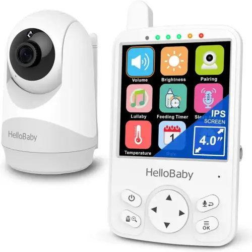 HelloBaby Video Baby Monitor, 4'' Screen, Long Range 1000ft, - TikTok Shop