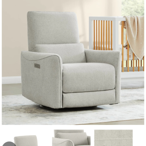 Tracee Power Swivel Nursery Glider Recliner