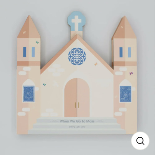 When We Go to Mass - shaped board book