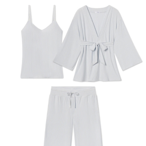 LAKE | Women | DreamModal™ Pajamas | Fog Maternity Kimono Bundle