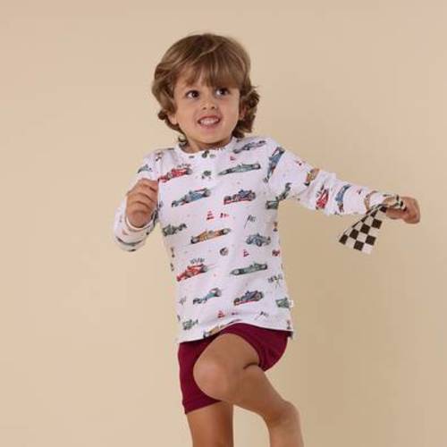 Little Racers Organic Baby Snugglesuit Convertible Romper | Snuggle Hunny