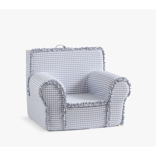 Kids Anywhere Chair®, Chambray Blue Ruffle Gingham