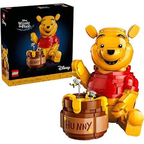 LEGO Disney Winnie The Pooh Building Set - Home, Office or Book Shelf Decor for Adult Fans, Ages 18+ - W/Eeyore Figure - Collectible Disney Gift - 43300