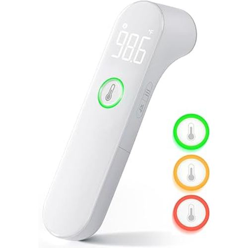 Thermometer for Adults and Kids, Fast Accurate Baby Thermometer with Fever Alarm & Mute Mode, FSA Eligible, Lifetime Support -Take Quick Temperature Easily