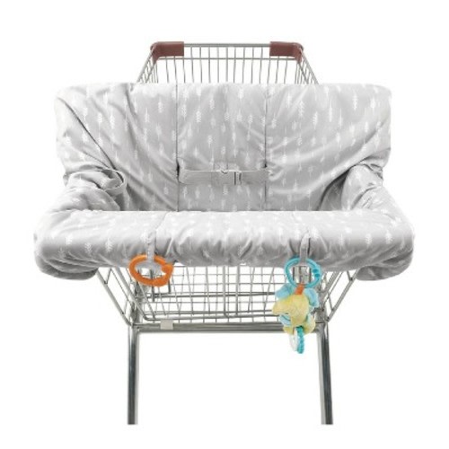 The Peanutshell Ditsy Leaf Shopping Cart & High Chair Cover