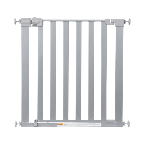Modern Easy-Install Baby Gate - Silver
