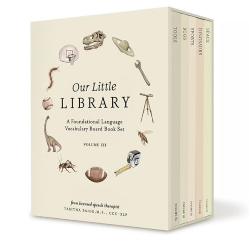 Our Little Library Vol. 3: Dinosaurs, Space, Tools, Bugs, and Sports Board Book Set for Boys & Girls (Tabitha Paige Children's Book Series)