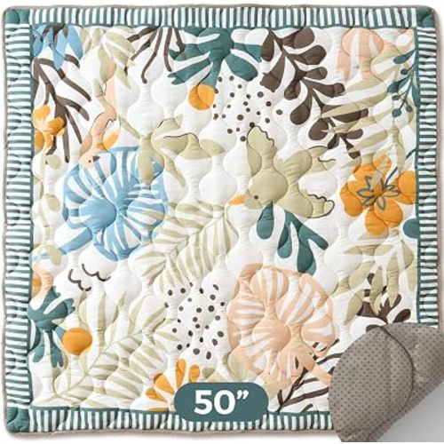Momcozy Baby Play Mat, 50x50 Foldable Waterproof Floor Mat, Forest