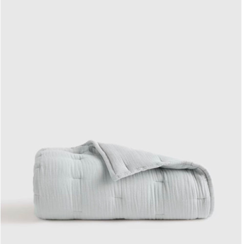 Organic Cotton Gauze Toddler Quilt in Mist
