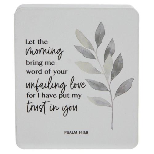 Psalm 143:8 Wood Decor