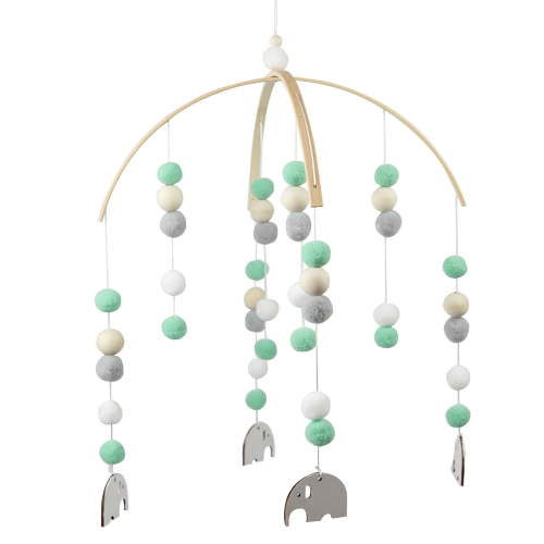 FFENYAN Garden Decorative Wind Chimes Wooden Ceiling Mobile Baby Crib Mobile for Boy and Girls Baby Bed Room Decor