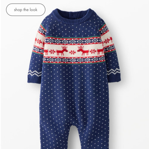 Baby Holiday Sweater Romper