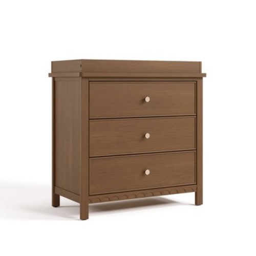 Graco Sasha 3 Drawer Dresser with Removable Changing Topper - Hazelnut