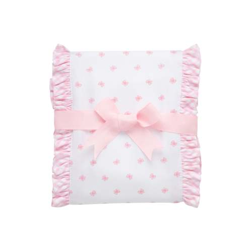 Bow Fancy Fabric Burp