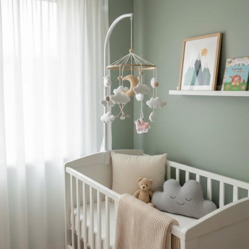 Hockey Baby Mobile, Sports Nursery Decor