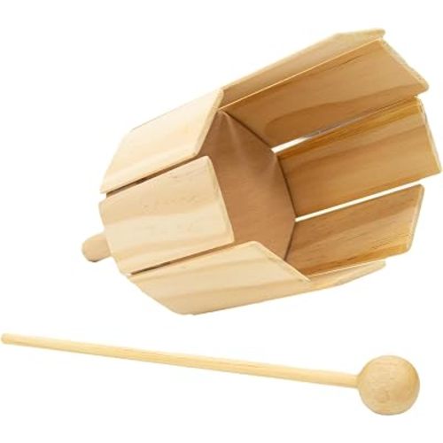 Basic Beat BB39 Large Stir Xylophone: Unique Handheld Sound Effect Instrument with Mallet - Mesmerizing Timbre for Students - 10.25" Length, Durable Construction