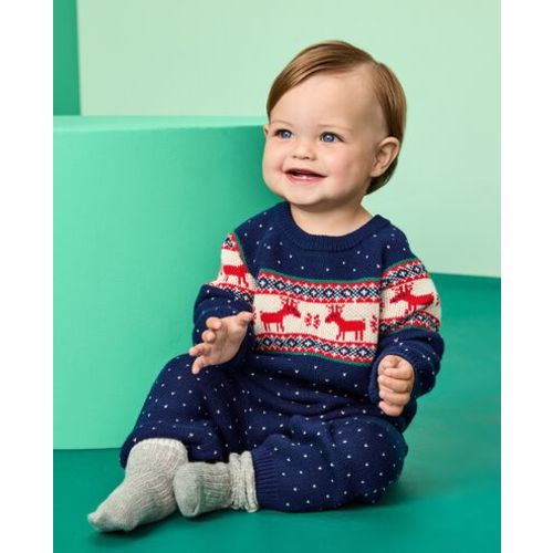 Baby Holiday Sweater Romper