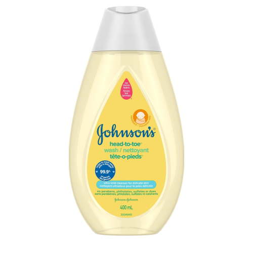 Johnson’s Head-to-Toe Baby Bath Wash & Shampoo - Body Wash - for Sensitive Skin - Tear Free, 400 mL, 400 mL - Walmart.ca