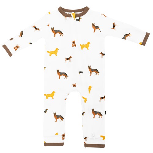 Zippered Romper in Dog