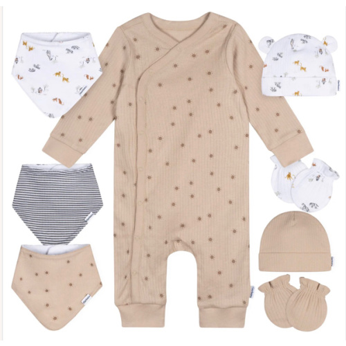 8-Piece Neutral Safari Baby Basics Gift Set – Gerber Childrenswear