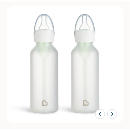 Bond™ Silicone Glass Bottle 8oz, 2pk | Munchkin