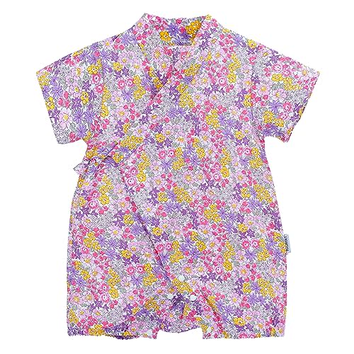 Baby Kimono Romper Japanese Sakura Cotton Infant Comfy Pajamas 3-24 Months