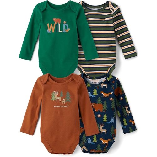 The Children's Place baby-boys And Newborn Long Sleeve Bodysuits, Multipacks