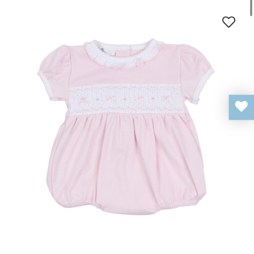 Amelia's Classics Solid Smocked Bubble