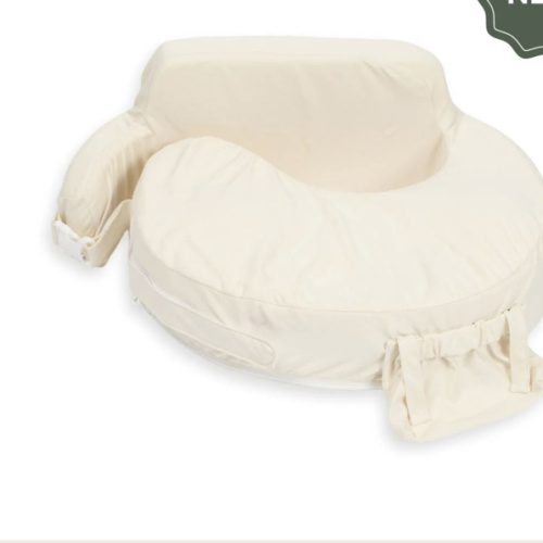 Super Deluxe Oat Nursing Pillow with 100% Organic Cotton Cover