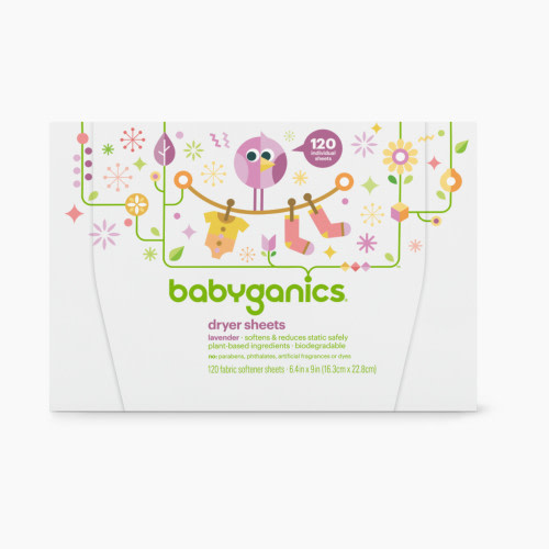BabyGanics Dryer Sheets (120 Count) - Lavender