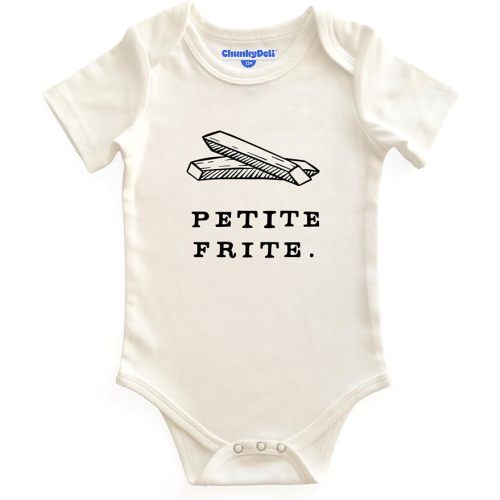Chunky Deli Baby + Newborn 100% Cotton Bodysuit Girls & Boys Foodie Inspired Graphic Romper