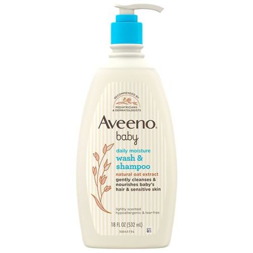 Aveeno Baby Body Wash Shampoo, Oat Extract