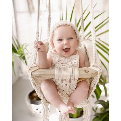 Shop Baby Macrame Swing Organic - Li'l Baby Sprouts