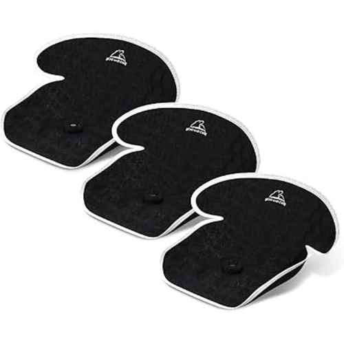 Bear and Care - Piddle Pads - Strollers, Bouncers & Car Seat Pad, Waterproof & Machine-Washable Cover on Car Potty for Toddler Toilet Training (Black, Pack of 3)