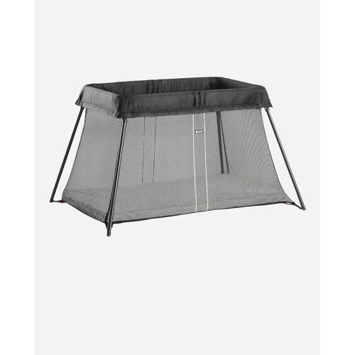 BabyBjörn Travel Crib Light + Fitted Sheet, Black