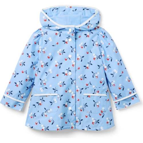 The Cherry Raincoat, Blue - Janie and Jack | Maisonette