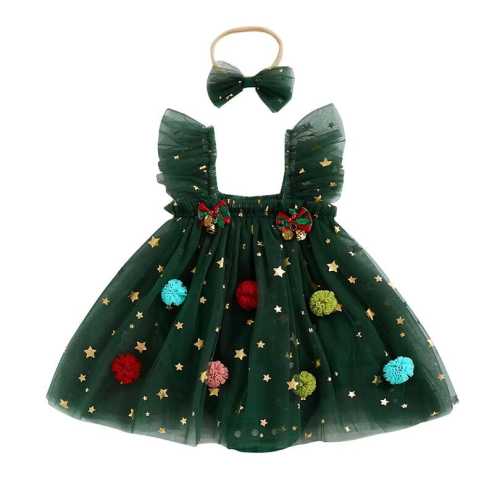 Baby Girl Christmas Magic Dress – The Trendy Toddlers