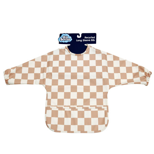 Big Softies Recycled Long Sleeve Bib - Brown