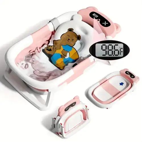 Collapsible Bathtub, Foldable Bathtub With Soft Cushion And Thermometer, Portable Travel Bathtub, * Bath Tub With * Feet