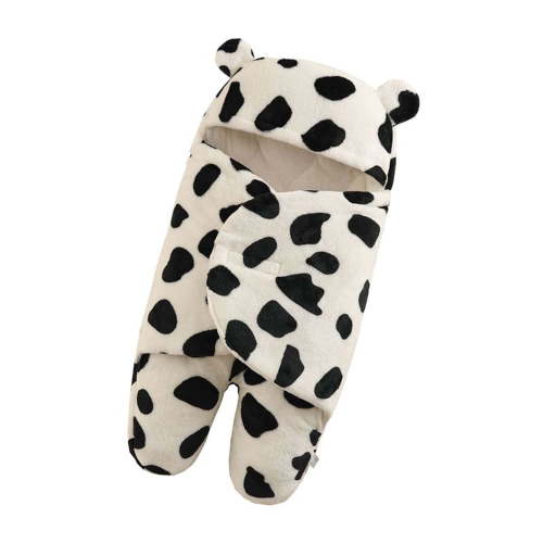 Fesfesfes Newborn Baby Jumpsuit Boy Girl Cute Print Flannel Receiving Sleeping Blanket Wrap Swaddle Clothes Sale